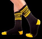 chaussettes camp socks noir jaune
