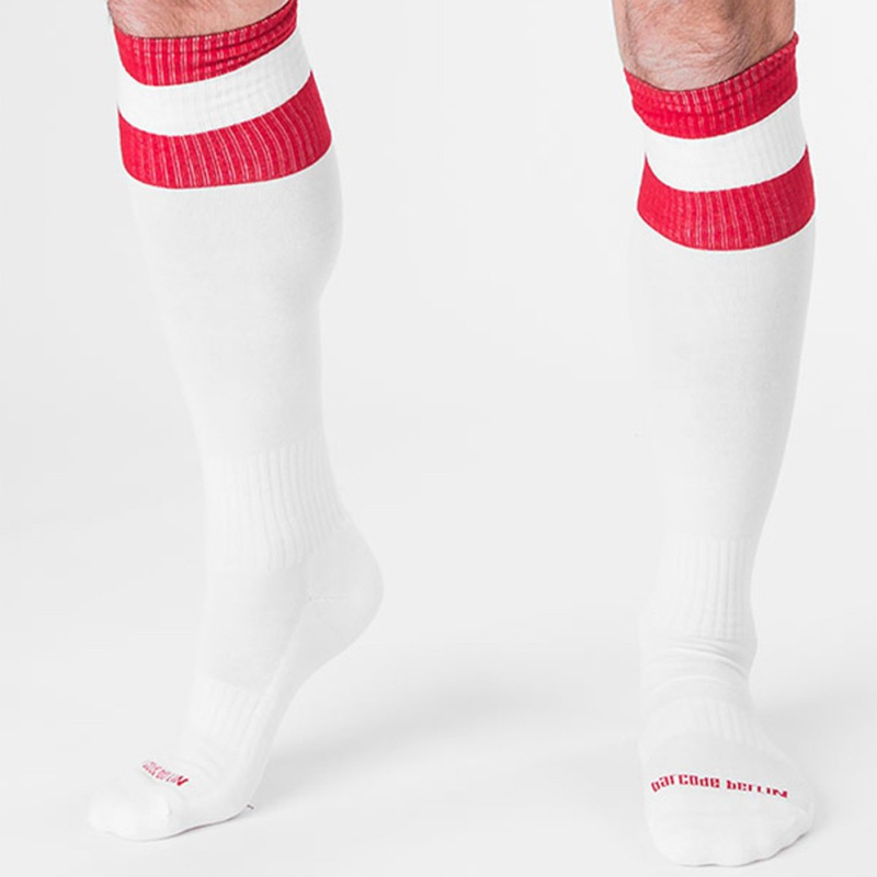 chaussettes de football blanches