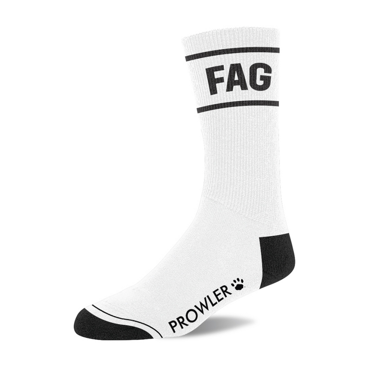 chaussettes fag blanc noir 1