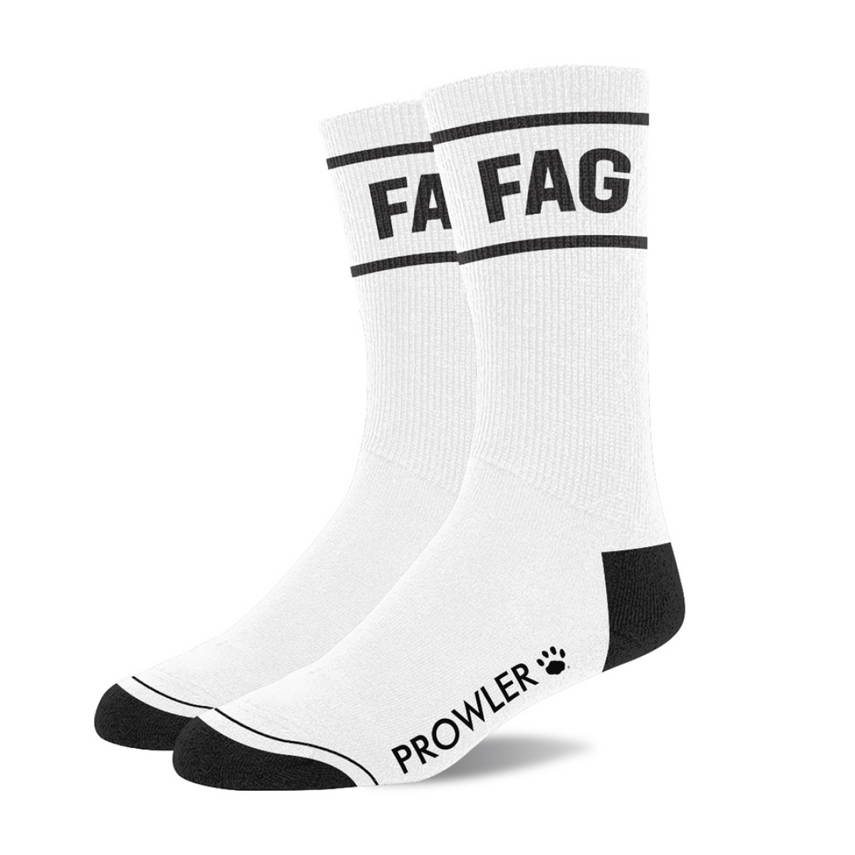 chaussettes fag blanc noir