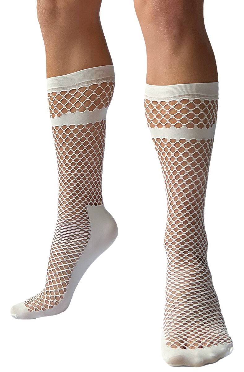 chaussettes filet paris blanches