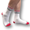 chaussettes fist pig blanc rouge