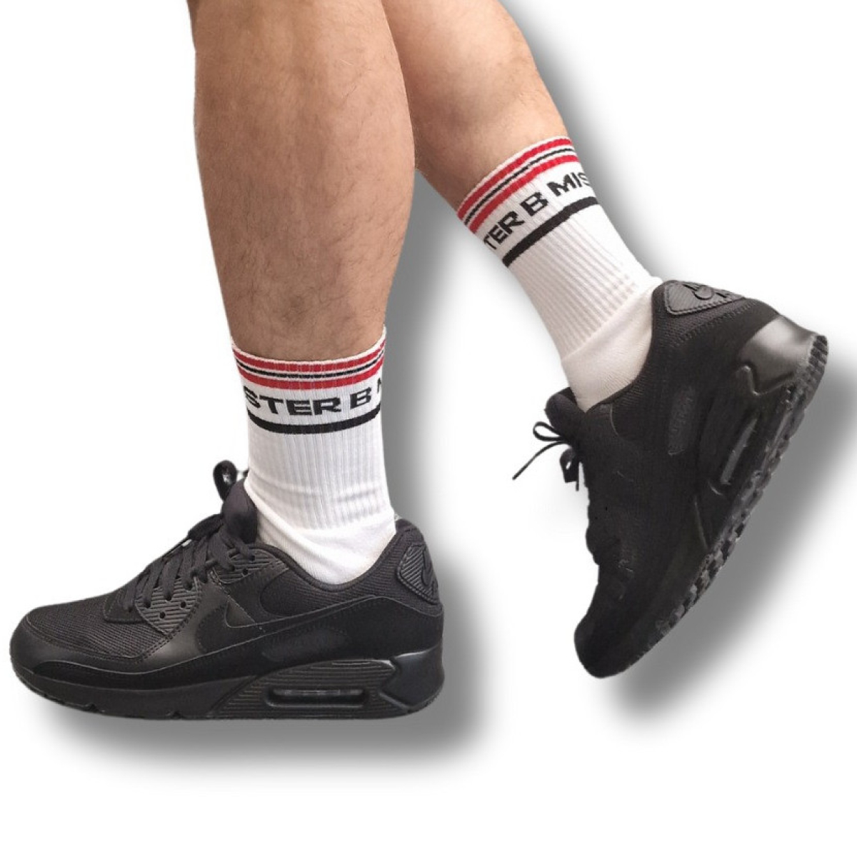 chaussettes fist pig blanc rouge 2