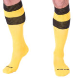 chaussettes football socks jaune noir
