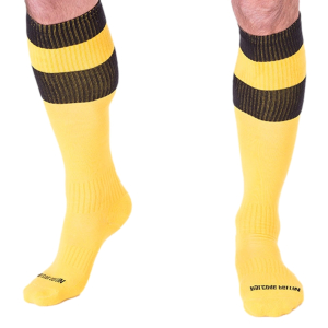 chaussettes football socks jaune noir