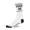 chaussettes fuck me blanches 1