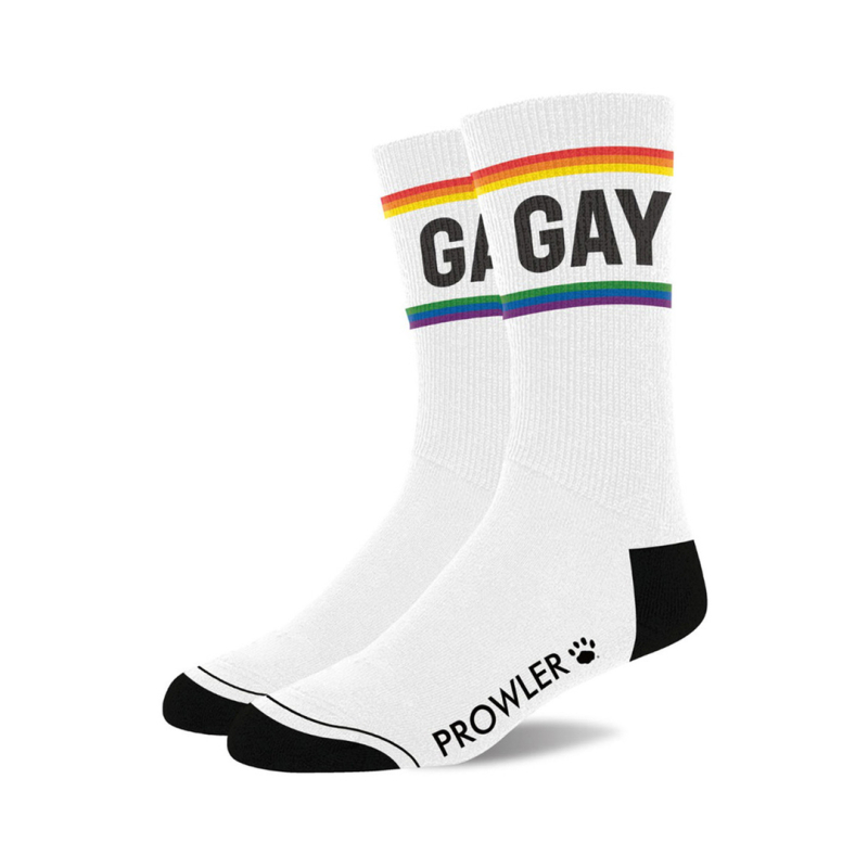 chaussettes gay blanc fierte