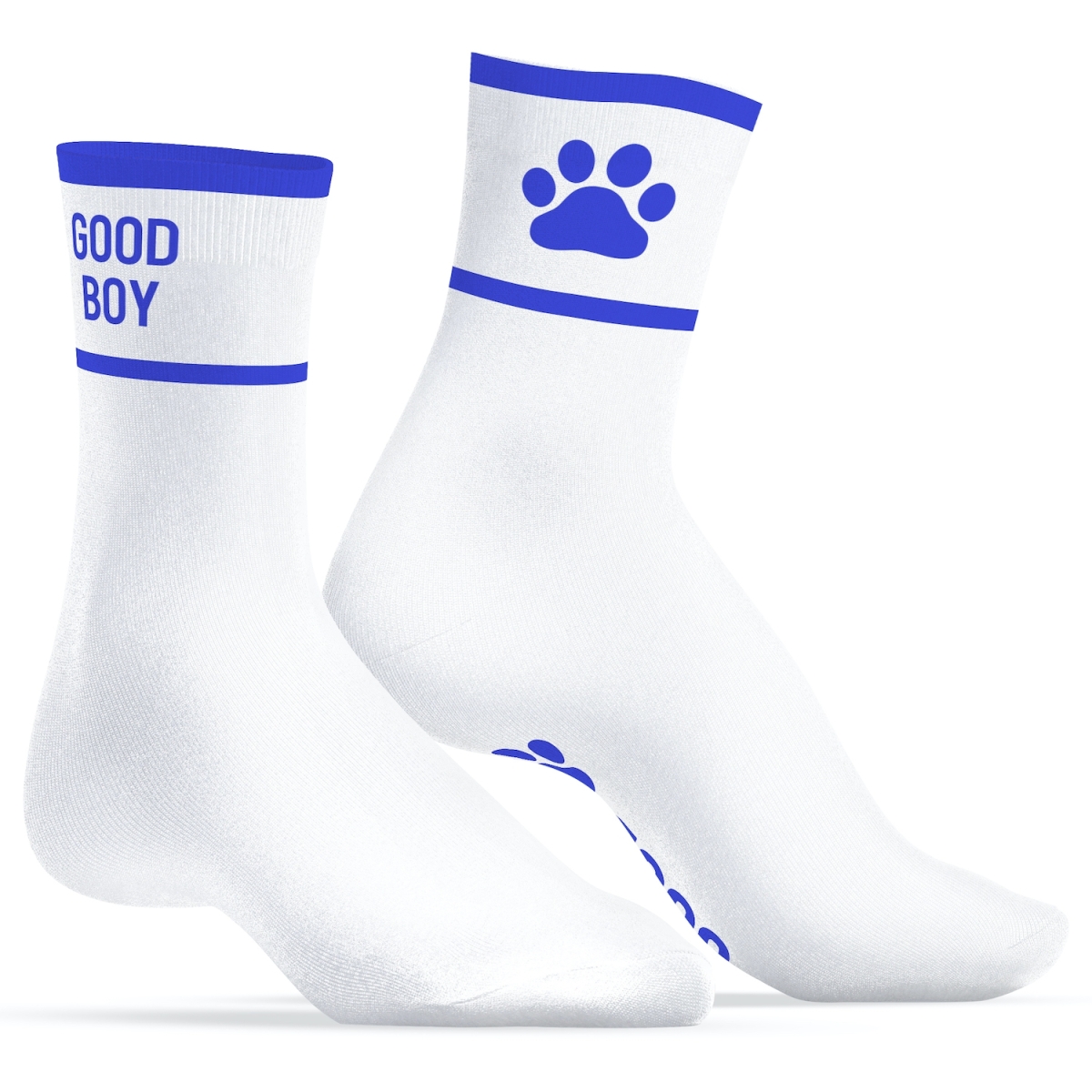 chaussettes good boy blanc bleu