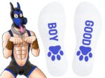 chaussettes good boy blanc bleu 2