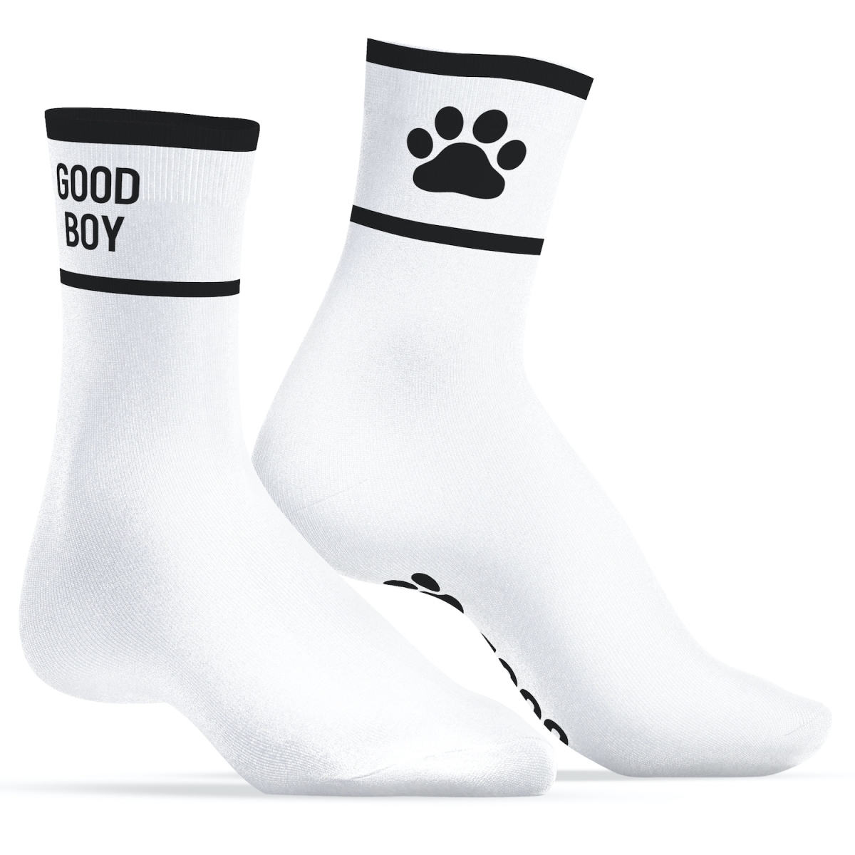 chaussettes good boy blanc noir