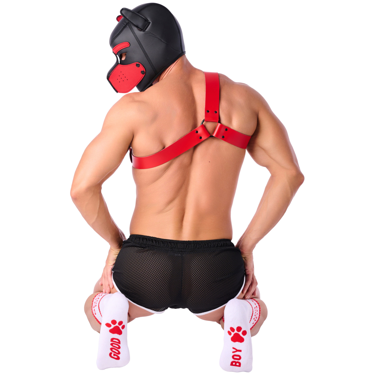 chaussettes good boy blanc rouge 1 scaled