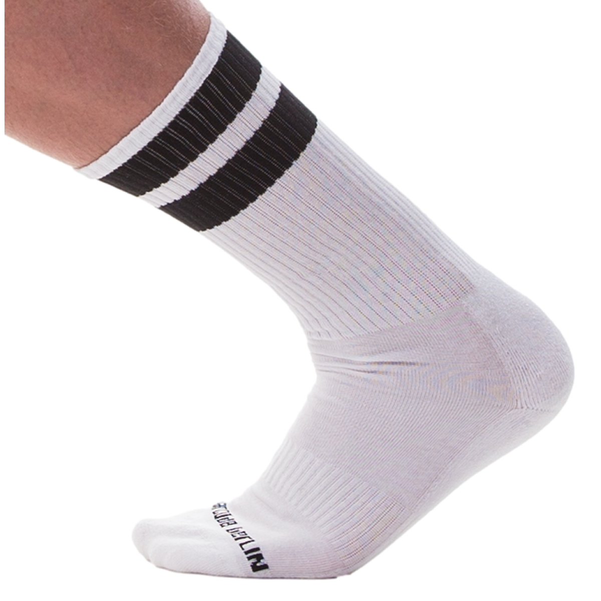 chaussettes gym socks blanc noir 1