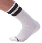 chaussettes gym socks blanc noir 1