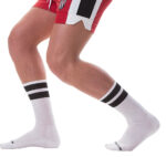 chaussettes gym socks blanc noir