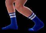 chaussettes gym socks bleu blanc