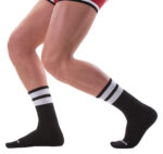 chaussettes gym socks noir blanc