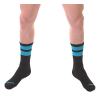 chaussettes gym socks noir bleu fluo