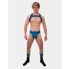 chaussettes gym socks noir bleu fluo 2