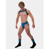 chaussettes gym socks noir bleu fluo 3