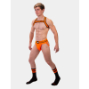 chaussettes gym socks noir orange fluo 4