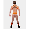 chaussettes gym socks noir orange fluo 5