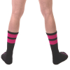 chaussettes gym socks noir rose fluo 2
