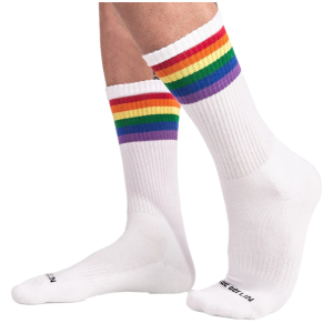 chaussettes gym socks rainbow
