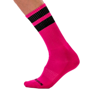 chaussettes gym socks rose noir