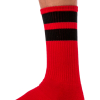 chaussettes gym socks rouge noir 1