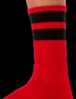 chaussettes gym socks rouge noir 1
