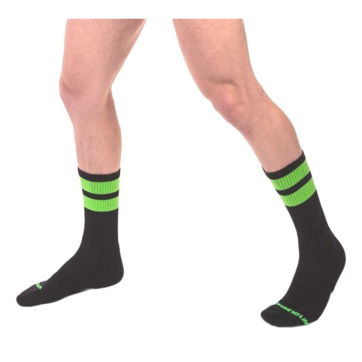 chaussettes gym socks vert fluo 1