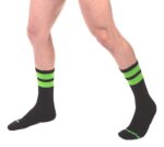 chaussettes gym socks vert fluo 1