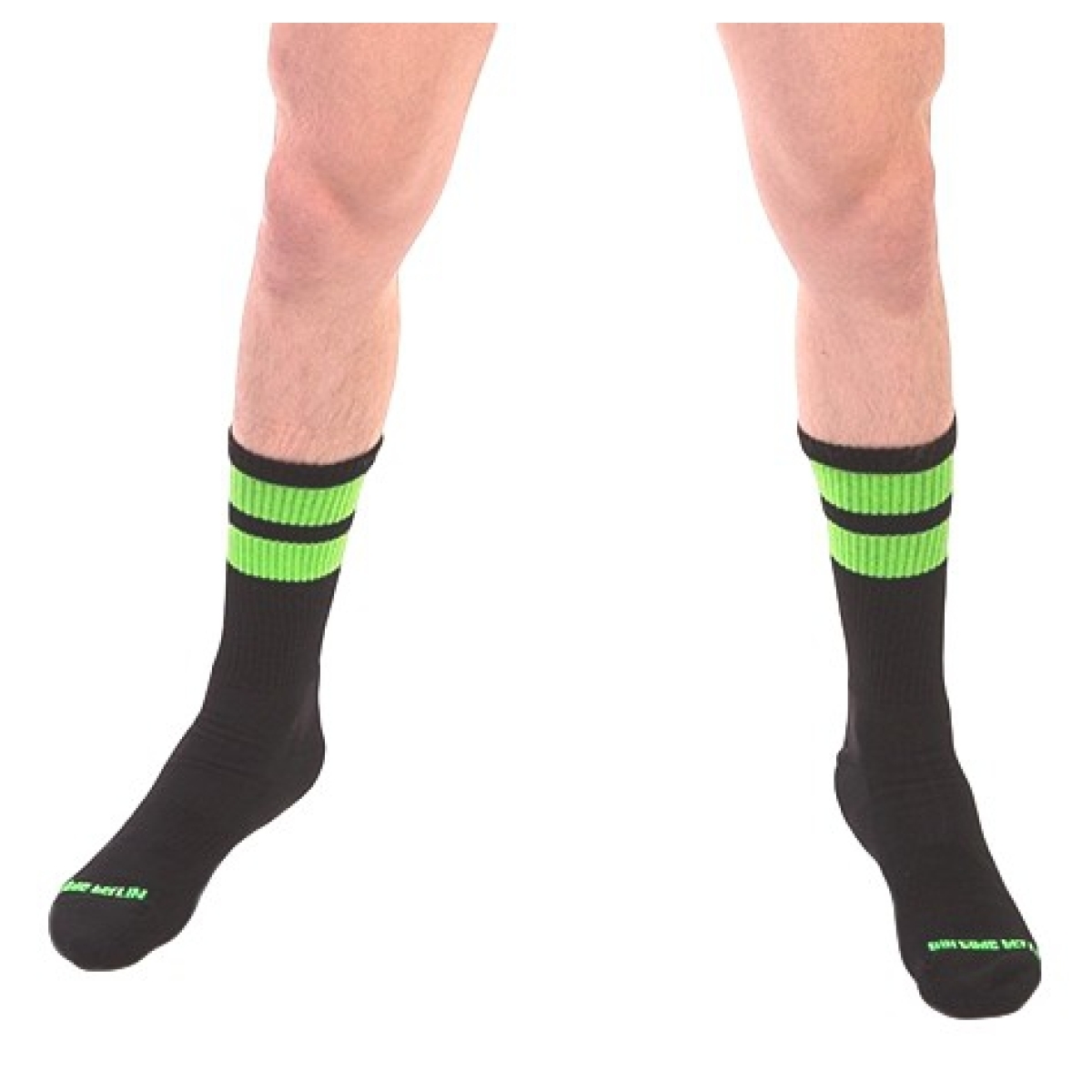 chaussettes gym socks vert fluo