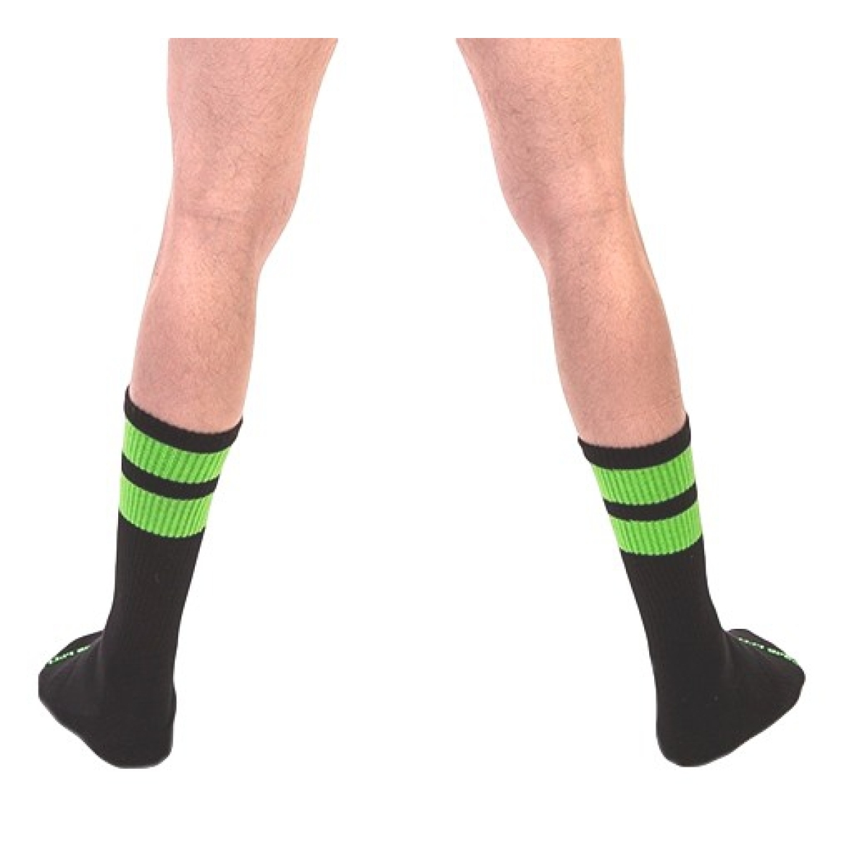 chaussettes gym socks vert fluo 2