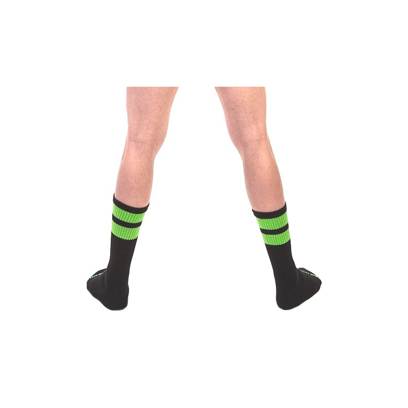 chaussettes gym socks vert fluo 2
