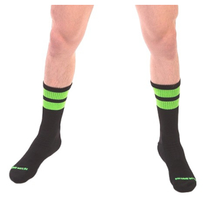 chaussettes gym socks vert fluo