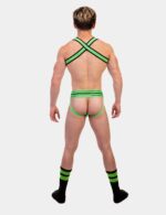 chaussettes gym socks vert fluo 5