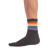 chaussettes half socks rainbow noire 1