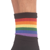 chaussettes half socks rainbow noire 2