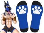 chaussettes hautes big good boy bleues 1