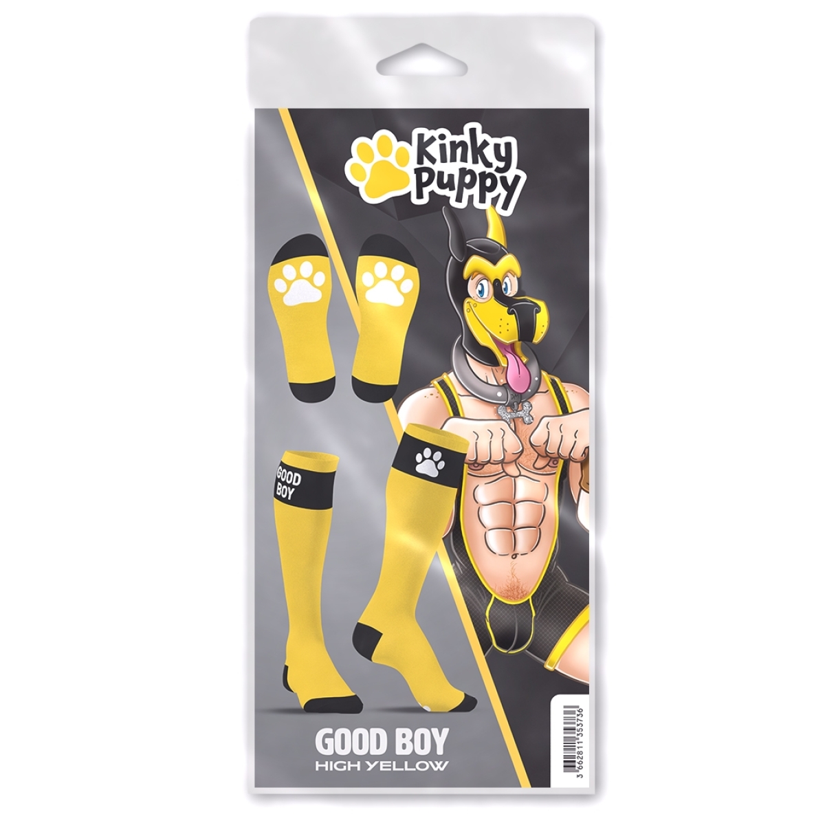 chaussettes hautes big good boy jaunes 2