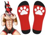 chaussettes hautes big good boy rouges 1