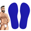 chaussettes hautes colors sneakxx bleues 2