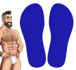 chaussettes hautes colors sneakxx bleues 2