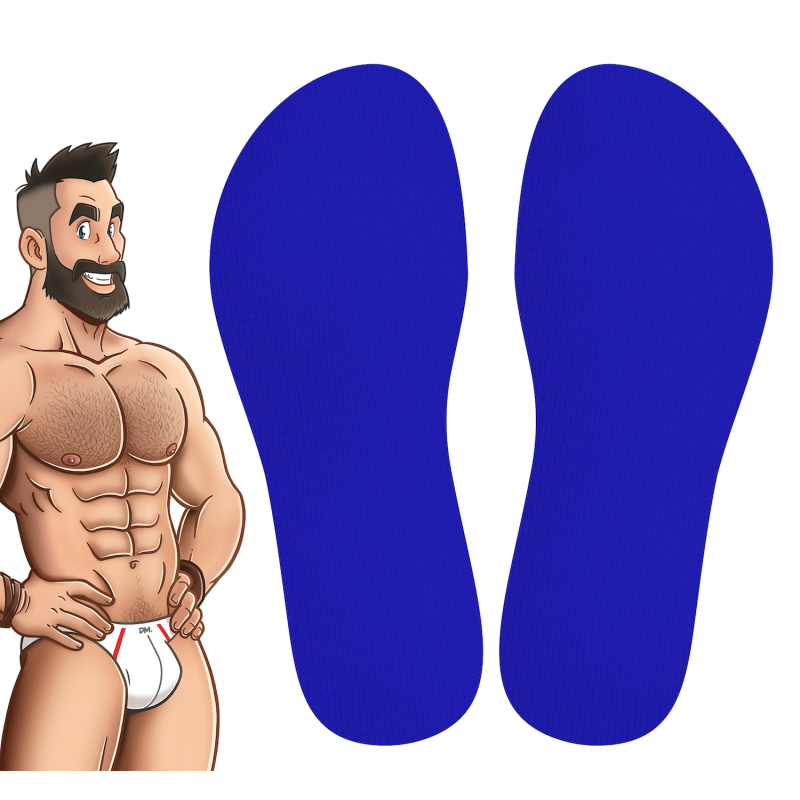 chaussettes hautes colors sneakxx bleues 2