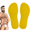 chaussettes hautes colors sneakxx jaunes 2