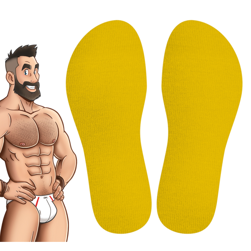 chaussettes hautes colors sneakxx jaunes 2