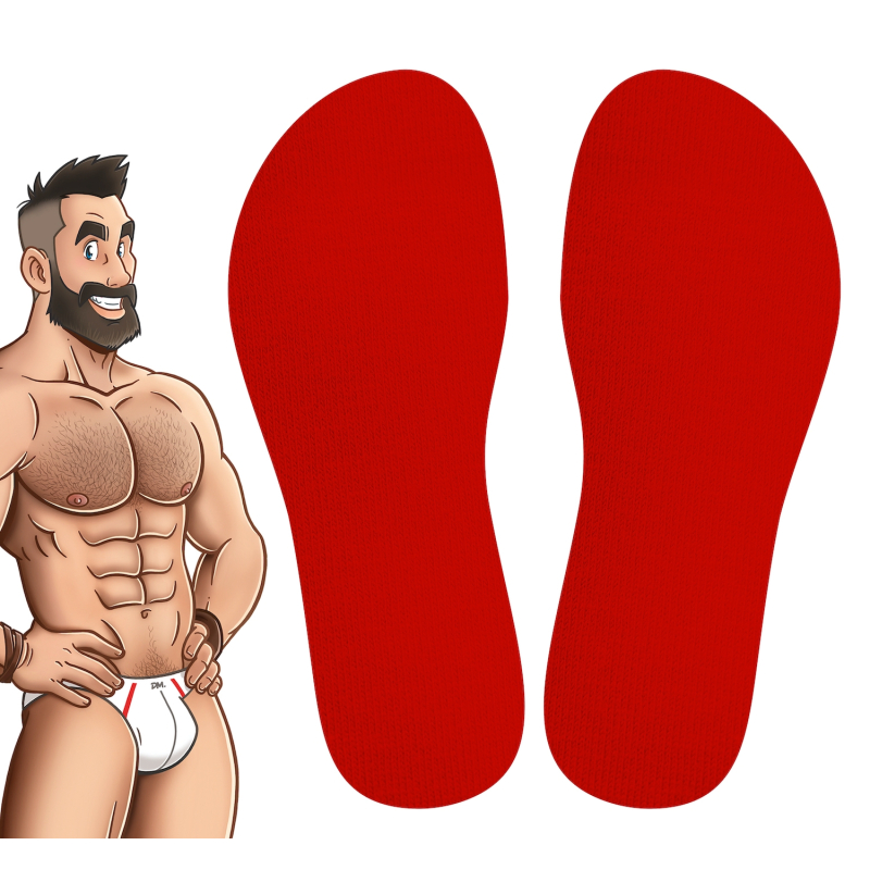 chaussettes hautes colors sneakxx rouges 2