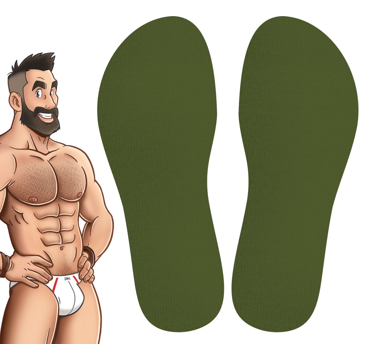 chaussettes hautes colors sneakxx vert kaki 2