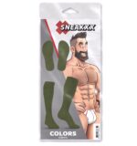 chaussettes hautes colors sneakxx vert kaki 3